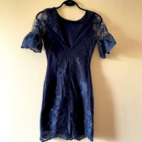 DAINTY HOOLIGAN Blue Lace Dress - Picture 3 of 4